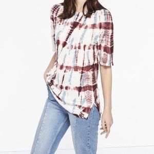 NWOT Sandro Linen Tie Dye Shirt. Orig. Price $175